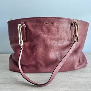 Coach Madison Leather Tote Dusty Rose